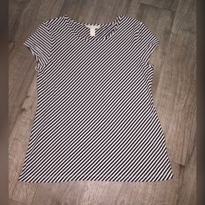 💜Banana Republic striped Tee size L